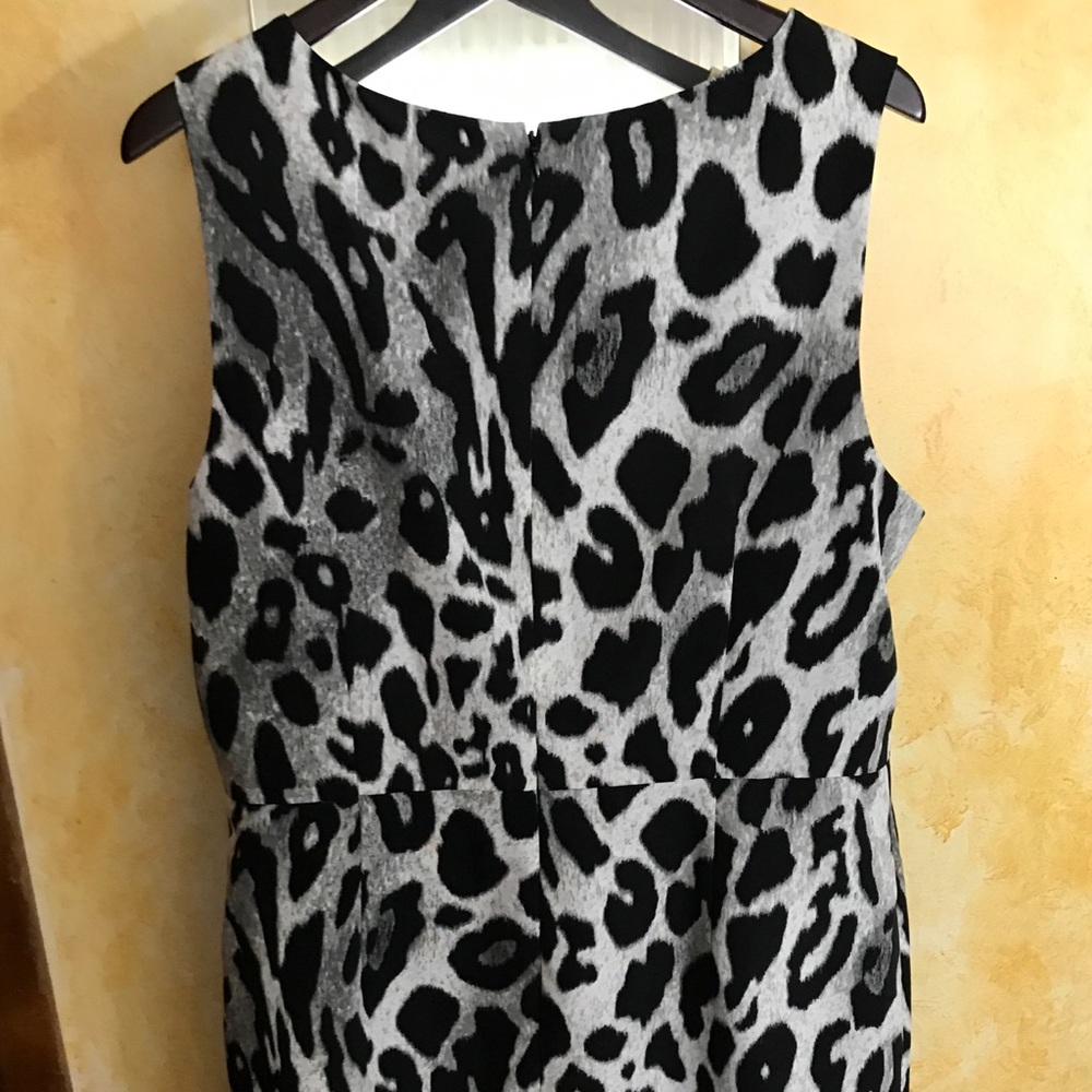 Ann Taylor Animal Print Sheath Dress Size 18.